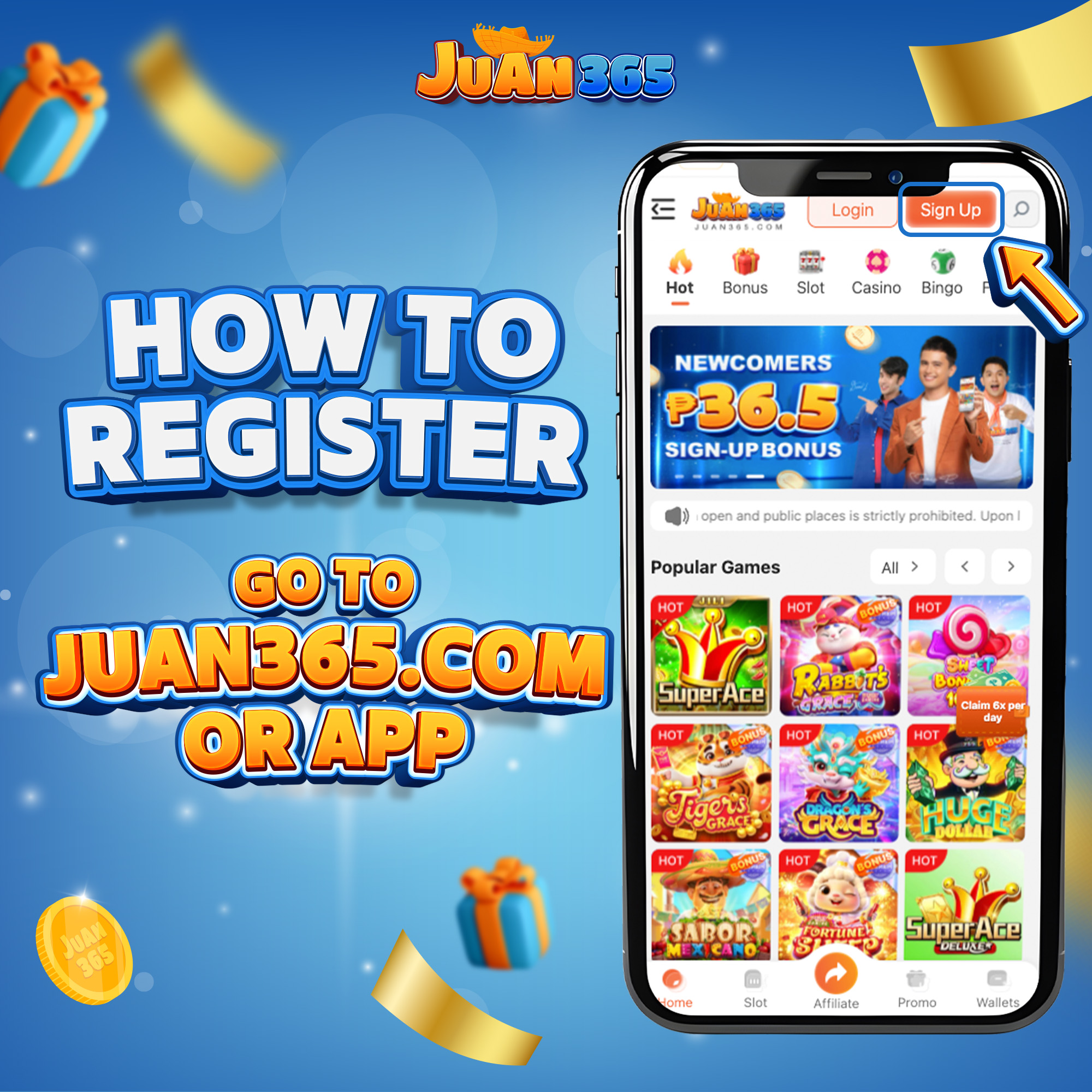 juan365 register account